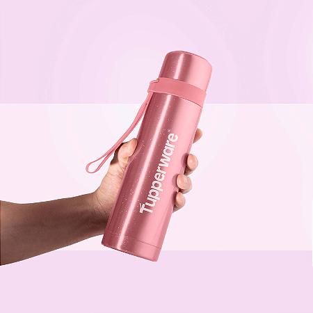 Tupperware® Garrafa Térmica Duo Tup 500ml Rosa