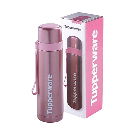 Tupperware® Garrafa Térmica Duo Tup 500ml Rosa
