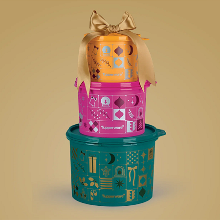 Tupperware Conjunto Tupper Caixa Natal Mágico