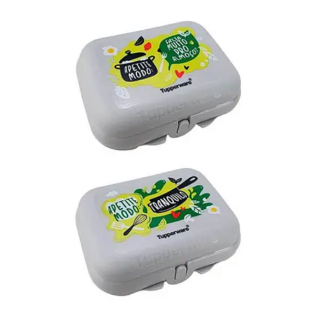 Tupperware Kit Tupper Snack Porta Lanche 2 Pecas