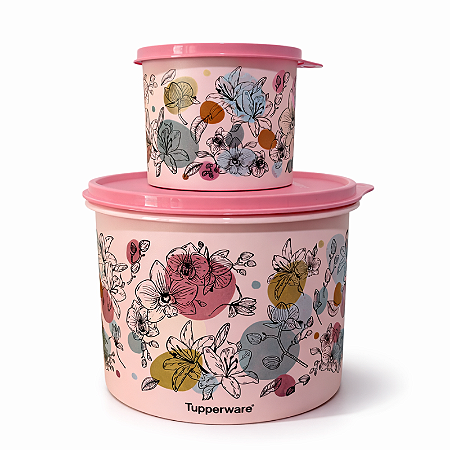 Tupperware Kit Caixas Orquideas 2,4L e 500 ml