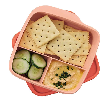 Tupperware Basic Line 550ml Com Divisórias Salmão