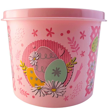 Tupperware Redondinha Pascoa 500ml Rosa