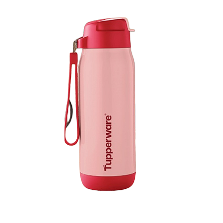 Tupperware Garrafa Térmica com Canudo 510ml Rosa