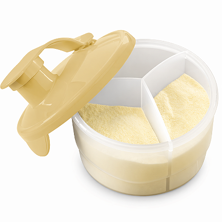 Tupperware Dosador de Leite em Pó Tampa Amarela