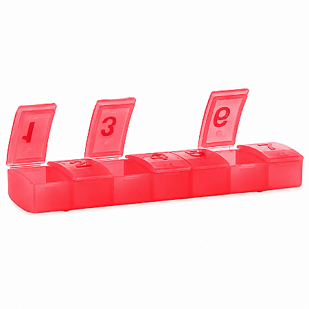 Tupperware Porta Comprimidos Vermelho