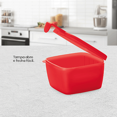 Tupperware Conserva Metade Vermelho