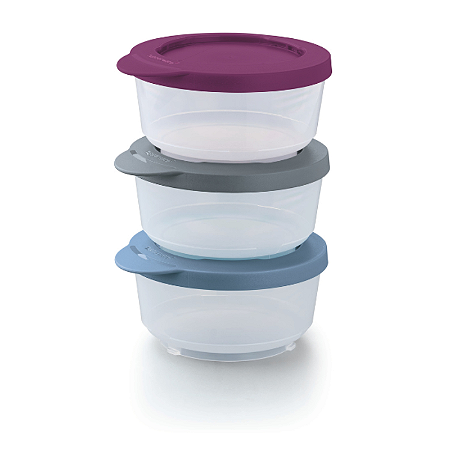 Tupperware Kit Tigela Ilúmina 200ml 3 Pecas