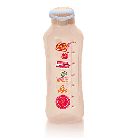 Tupperware Garrafa Aquavibe Meu Ritimo 2L Rosa Sem Canudo