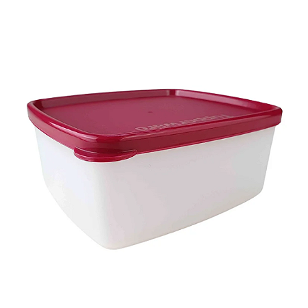 Tupperware Jeitosinho 400ml Base Translucida Tapa Marsala