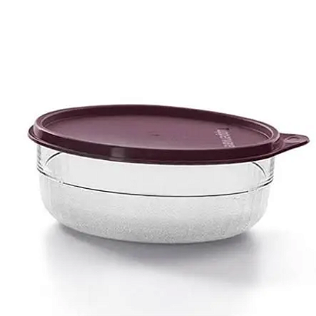 Tupperware Tigela Premier 500ml Base Translucida Tampa Marsala