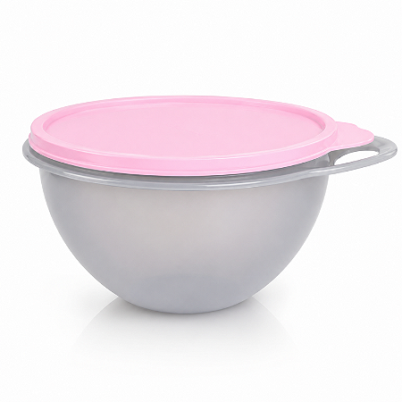 Tupperware Criativa 1.4 Litros Base Translucida Tampa Rosa