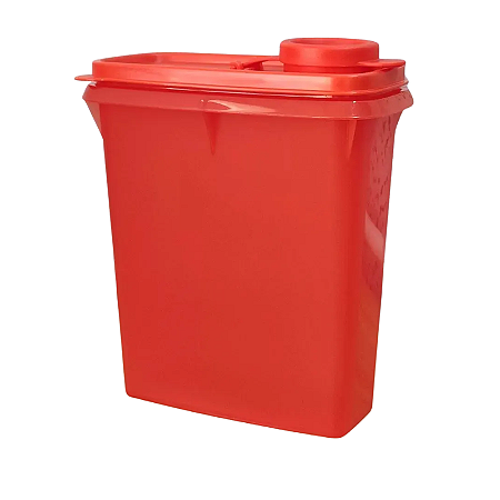 Tupperware Porta Cereais Vermelho 500g