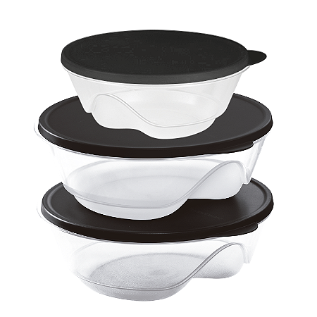 Tupperware Kit Tigelas Design 3 Peças