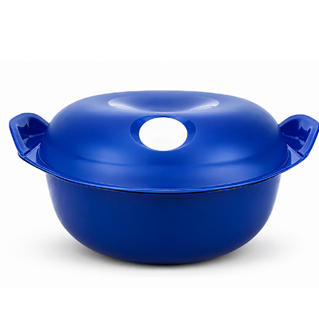 Tupperware Cristal Pop Oval Azul Policarbonato 1,5 Litros