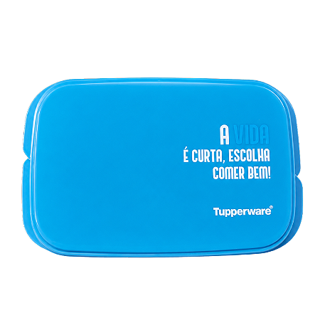 Tupperware Basic Line Slim 590ml Com Divisórias Turmalina