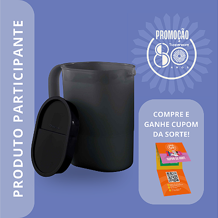 Tupperware Jarra Ideal 1 Litro Black