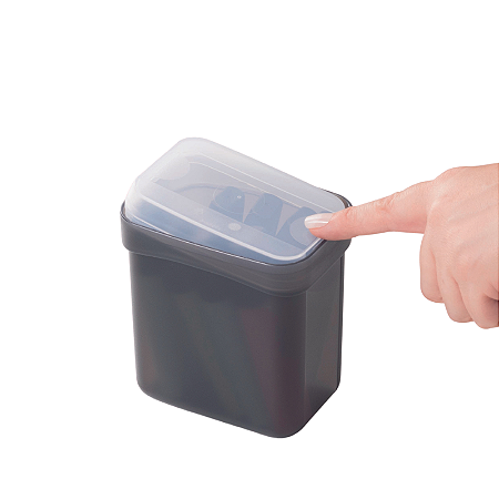 Tupperware Organizador Retangular Medio 450ml Preto