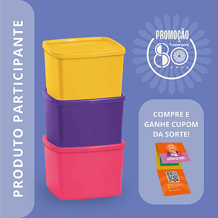 Tupperware Trio Jeitoso 800ml 3 Pecas
