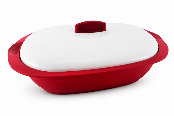 Tupperware Travessa Actualité Oval 1.7 Litros Vermelha