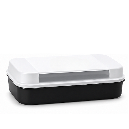 Tupperware Visual Box Grande Preto 2,3 Litros