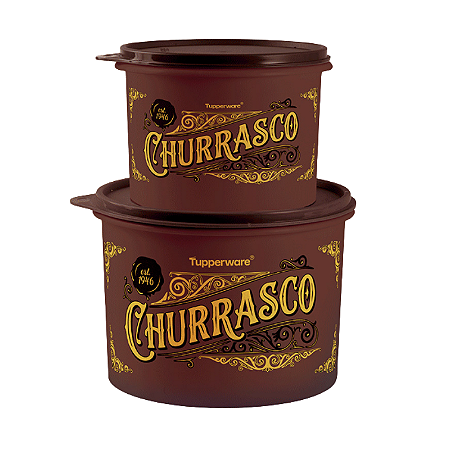 Tupperware Kit Churrasco Supremo 1,1L + 2,4L
