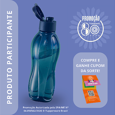 Tupperware Eco Garrafa 1 Litro Azul Noturno