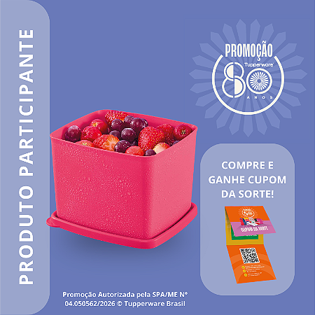 Tupperware Jeitoso Rosa Flamingo 800ml