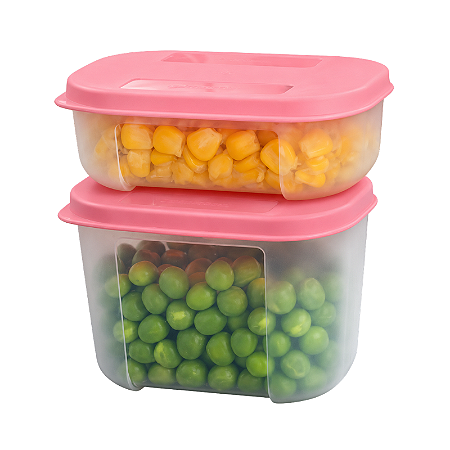 Tupperware Freezer Mate 保存容器セット Tupperware Kit Freezer Mate 300ml + 140ml Tampa Rosa Base