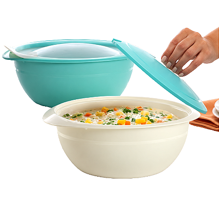Tupperware Tigela Thermo 3,1 Litros Verde Mint e Branco