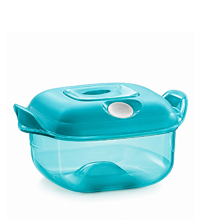 Tupperware Cristal Pop Policarbonato Quadrada 1,2 Litros Turmalina