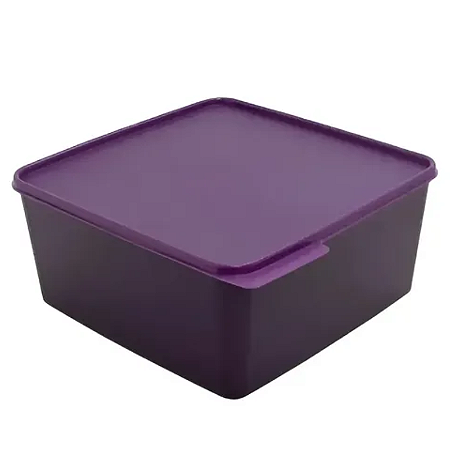 Tupperware Basic Line 5 Litros Base e Tampa Roxa