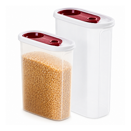 Tupperware Kit Modular Oval Dispense 2,3 + 2,9 Litros