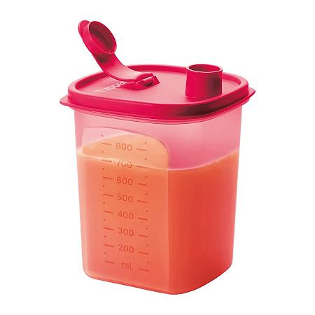 Tupperware Jarra Slim 1 Litro Vermelha