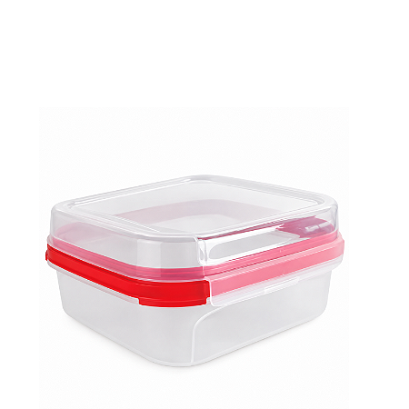 Tupperware Modular Quadrado Classic 1,1 Litros Chilli