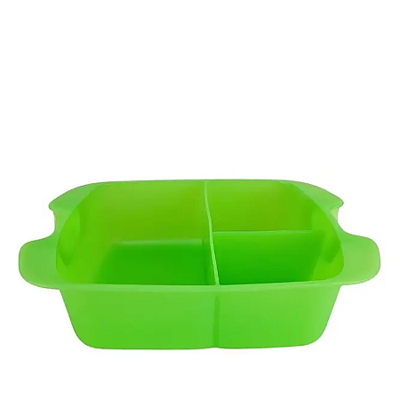 Tupperware Bandeja Cristalwave Retangular Geração II 650ml Verde