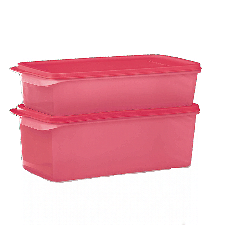 Tupperware Kit Super Fresh Retangular  1,3L + 2,2L