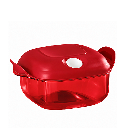 Tupperware Cristal Pop Policarbonato Quadrada 1,2 Litros Chilly