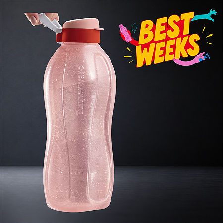 Tupperware Eco Garrafa 2 Litros Rosé Cintilante