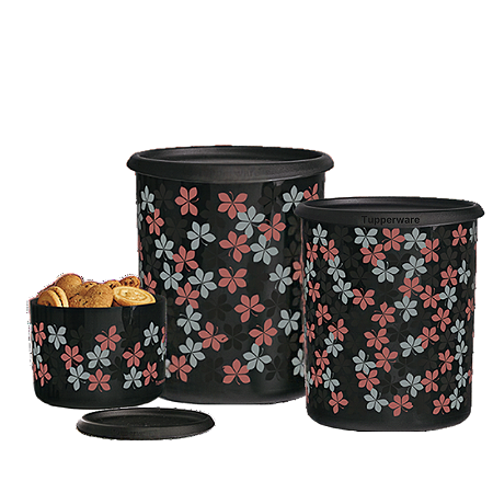 Tupperware Kit 3 Instantanea Magica Luar Rose 575ml + 2,25 +3,3 Litros