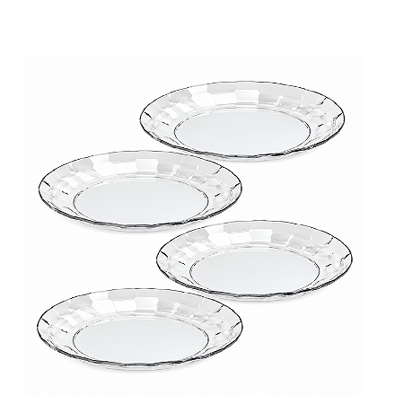 Tupperware Kit Prato Prisma Policarbonato 4 Pecas Transparente