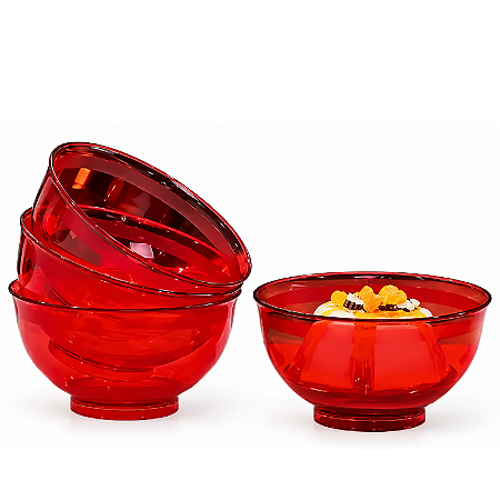 Tupperware Kit Tigela Cristal 250ml Policarbonato 4 Peças