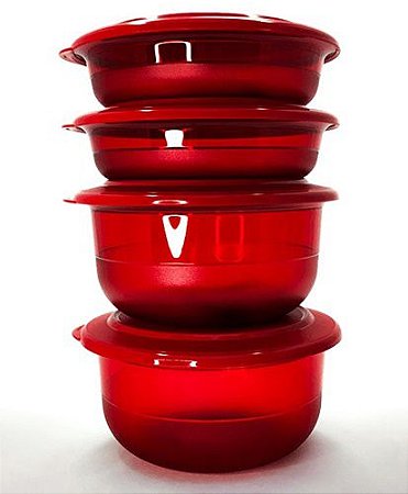 Tupperware Tigelas Cristal Policarbonato 4 Pecas