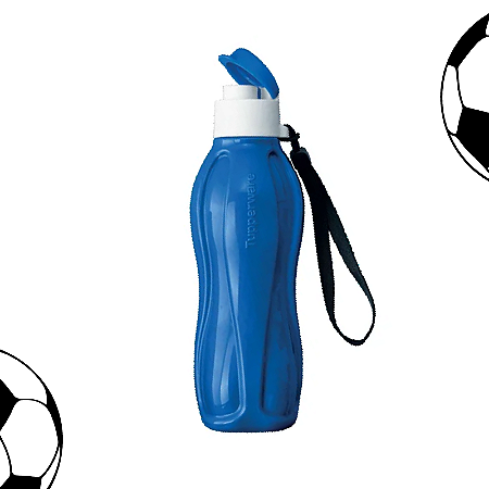 Tupperware Eco Garrafa 500ml Azul e Branco