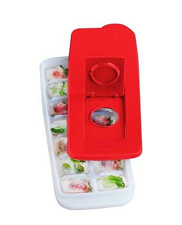 Tupperware Forma de Gelo Vermelha 14 Cubos