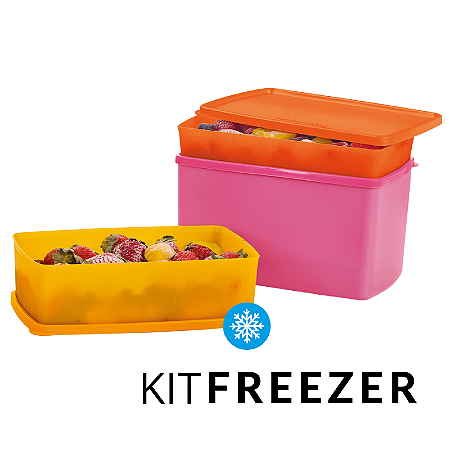 Tupperware Kit Freezer 3 Pecas