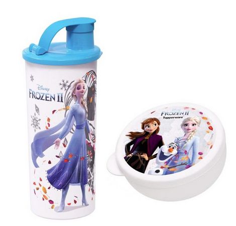 Tupperware Copo Frozen II com Bico 470ml e Pote Redondo