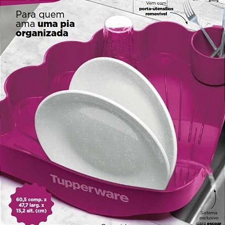 Tupperware Escorredor de Louças Roxo Importado