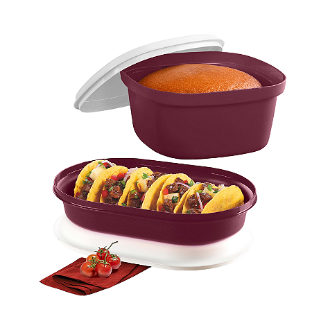 Tupperware® Kit Travessa Actualité Oval 2L e Quadrada 2,5L