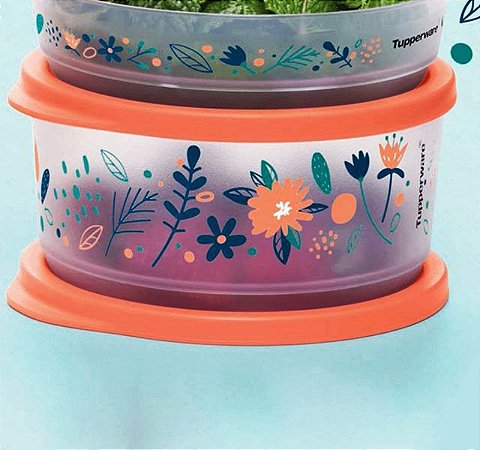 Tupperware Refri Line Redondo 530ml Floral Fresh